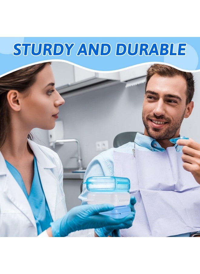Sherr 120 Pcs Dental Retainer Case with Holes Denture Case 12 Colors Mouth Guard Case Muticolor Retainer Holder False Teeth Container Denture Holder Retainer Container Case for Travel Office Home