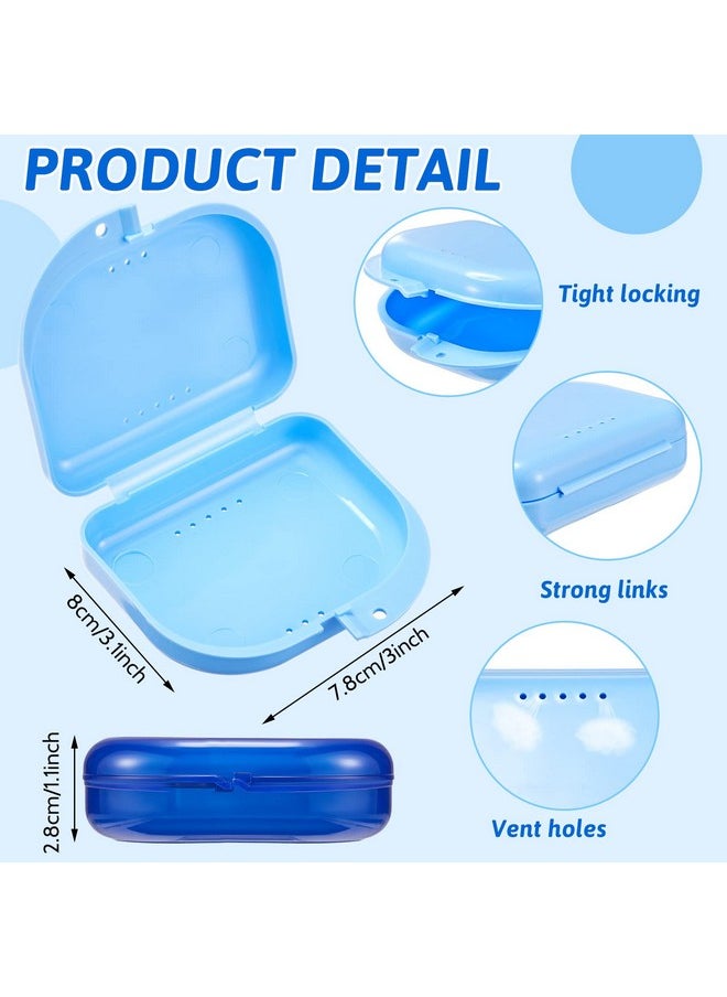 Sherr 120 Pcs Dental Retainer Case with Holes Denture Case 12 Colors Mouth Guard Case Muticolor Retainer Holder False Teeth Container Denture Holder Retainer Container Case for Travel Office Home