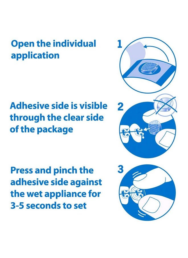 ORVANCE Orthodontic Wax, Clear Moisture Activated Braces Wax Alternative for Pain Relief, 72 Count