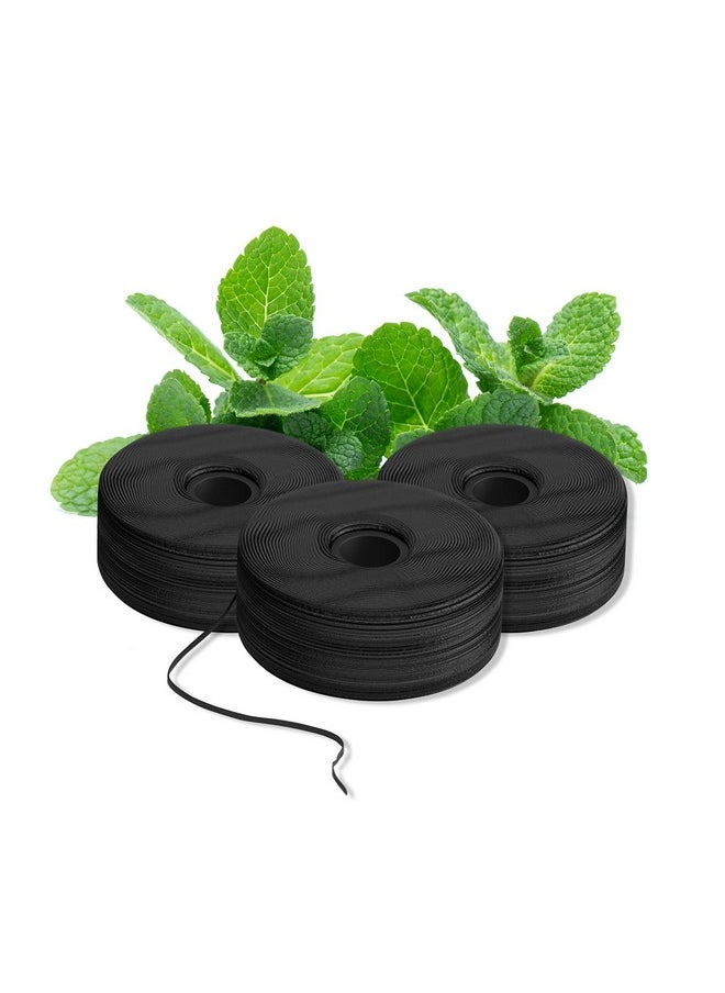BURST Expanding Dental Floss Refills - 3 Pack of Mint Eucalyptus Aroma Refill Bobbins - Stain-Absorbing, Woven Tooth Floss - Vegan, Paraben Free, BPA Free, Cruelty Free, 32 Yards Each, 3 Pack