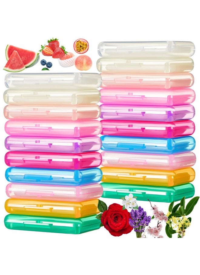 Geiserailie 20 Pack New Flavor Braces Wax for Brackets with Storage Cases Fruit Flower Themed Orthodontic Wax for Braces Wearer Dental Patient Tooth Wax with Scraper for Damaged Teeth Aligners