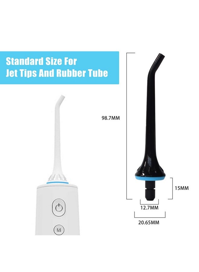 Replacement Tips for Oralfree,Nicwell,Nicefeel,COSLUS,Mospro,Zerhunt Water Flosser, Oral Irrigator Jet Tip Nozzel Black, 3 Pack