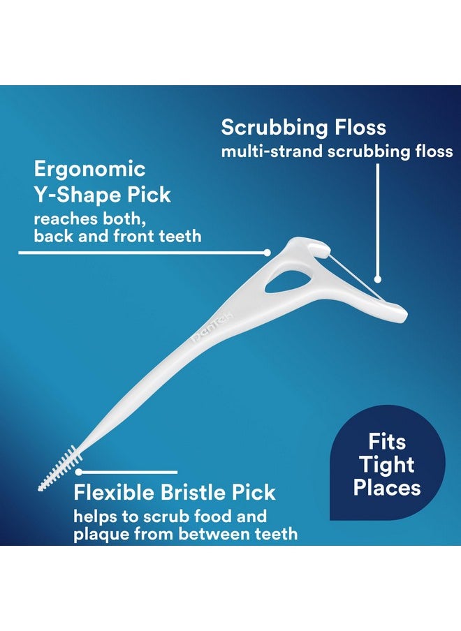 DenTek Complete Clean Easy Reach Floss Picks, No Break & No Shred Floss, 75 Count (Package May Vary)