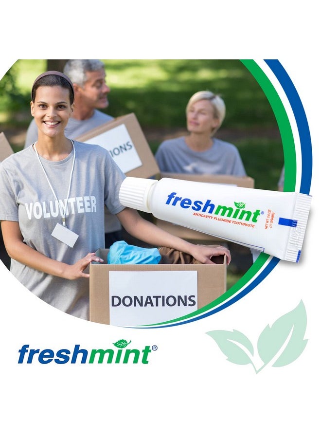 144 Tubes of Freshmint® 0.6 oz. Anticavity Fluoride Toothpaste, Tubes do not have individual boxes for extra savings, Travel Size