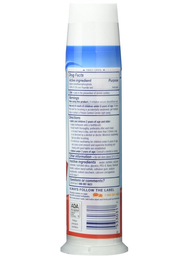 Aquafresh Kids Fluoride Toothpaste with Triple Protection, Bubblemint, 4.6 Oz, 130.4 g, Pack of 3