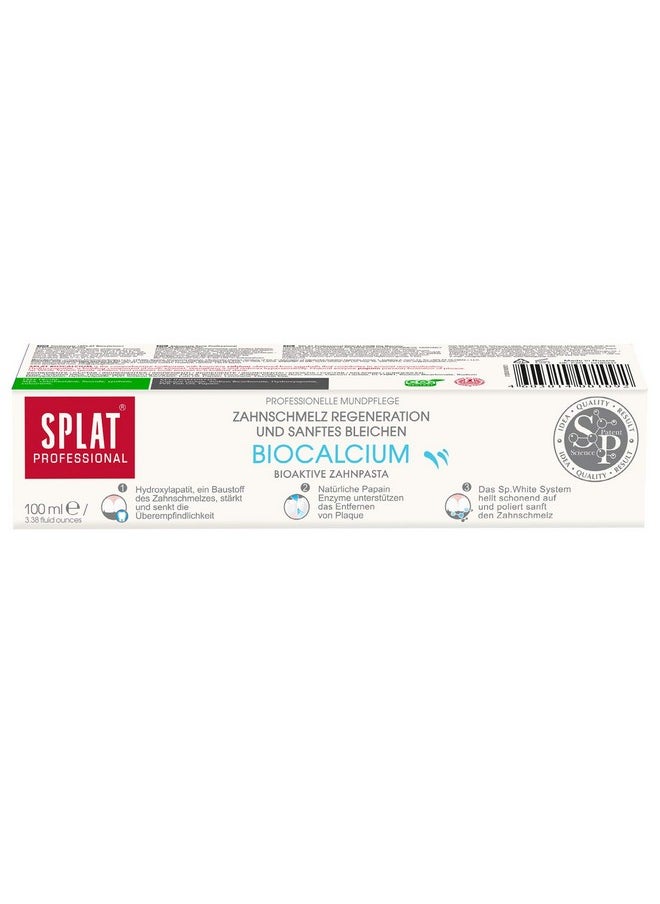 Splat Professional Series Multiple Action Toothpaste With Bioactive Calcium Enamel Restoration Tooth Sensitivity Reduction