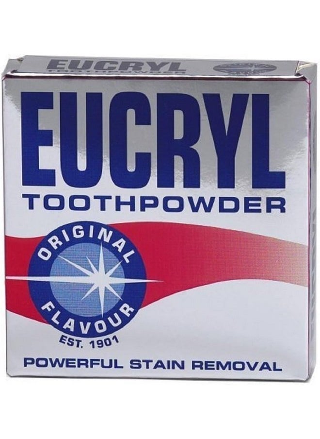 Eucryl Smokers Toothpowder Original 50g, Powerful Stain Remover (Pack of 6)