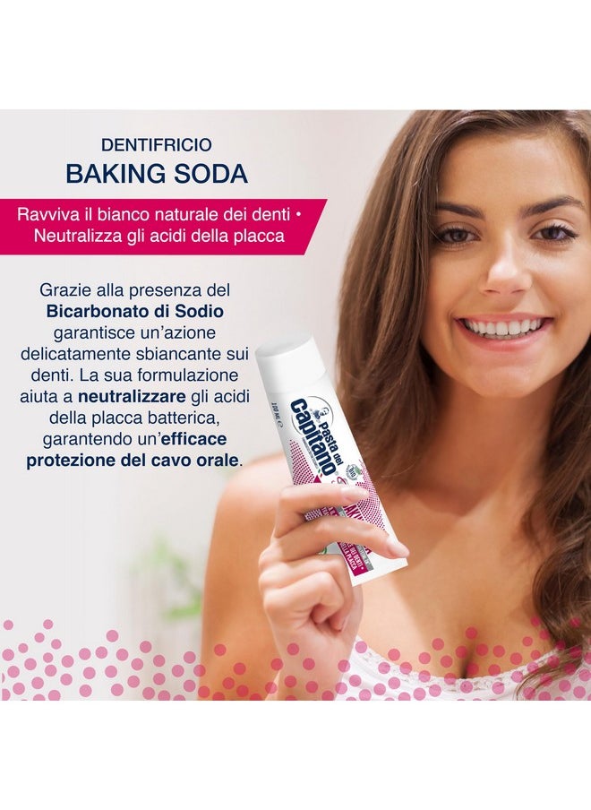 Pasta Del Capitano Baking Soda Toothpaste 75 ml (2.54 Fl oz)
