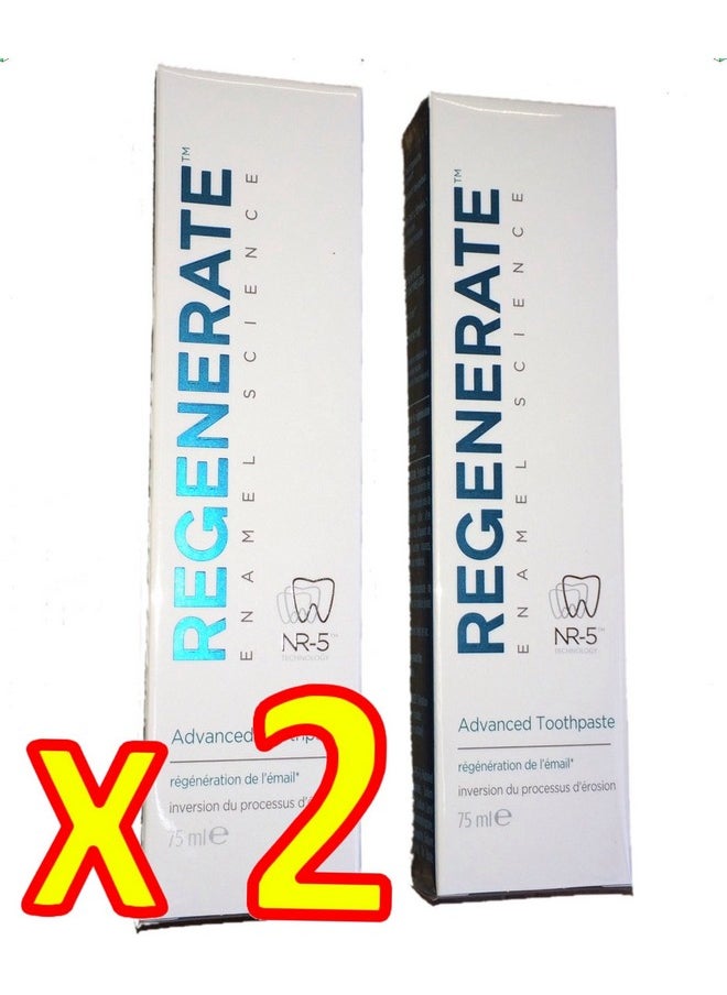 Regenerate Enamel Science Advanced Toothpaste (75ml) (Pack of 2)