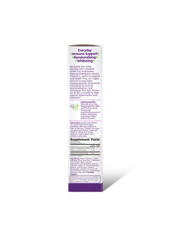 RADIUS ImmuniMinty Immune Support Toothpaste 2.5 Oz - Elderberry Mint - Pack of 1