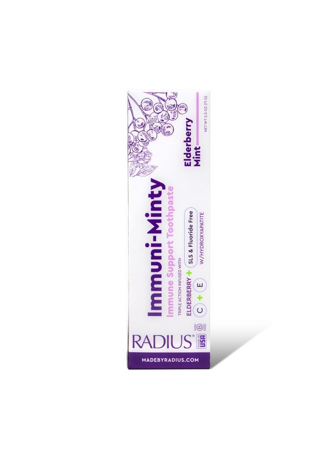 RADIUS ImmuniMinty Immune Support Toothpaste 2.5 Oz - Elderberry Mint - Pack of 1