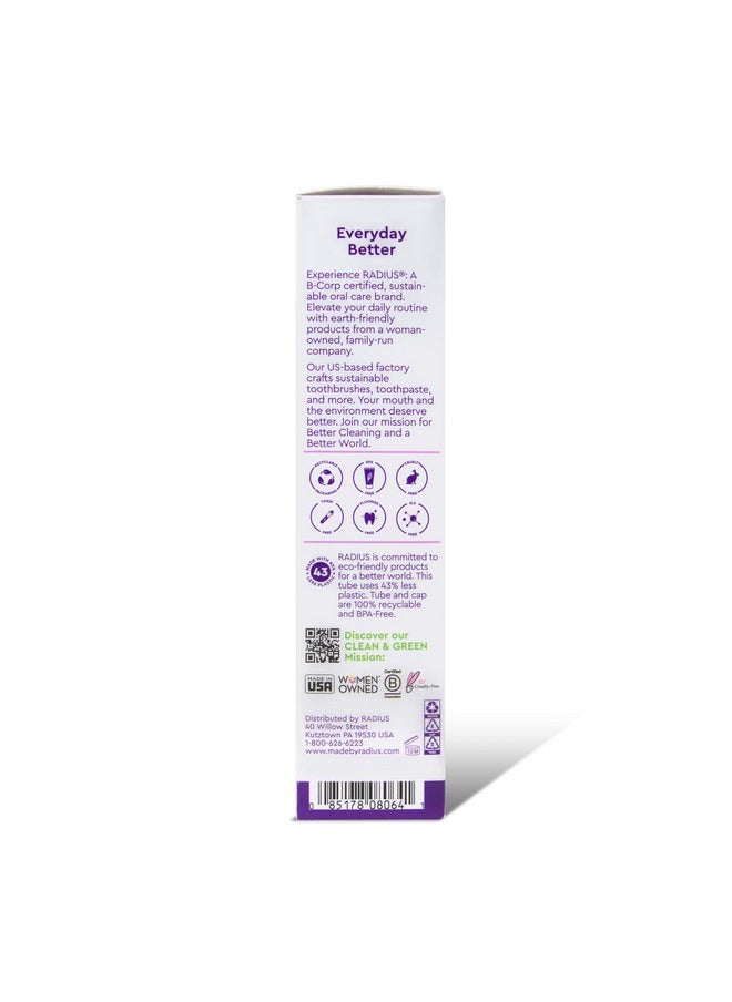 RADIUS ImmuniMinty Immune Support Toothpaste 2.5 Oz - Elderberry Mint - Pack of 1