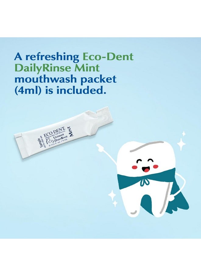 Eco-Dent DailyCare Baking Soda Toothpowder, Anise - SLS & Fluoride-Free Toothpaste Powder with Minerals & Essential Oils, Toothpaste Alternative + DailyRinse Single-Use Pack