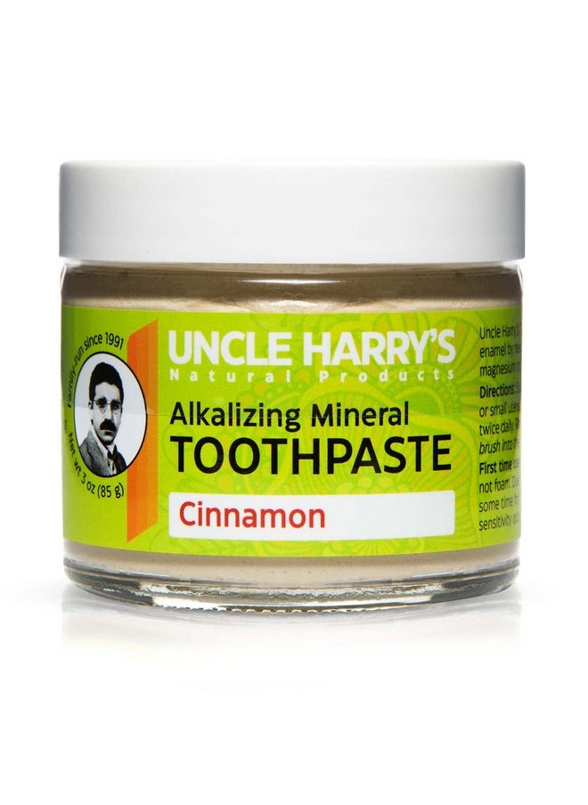 Uncle Harry's Cinnamon Remineralizing Toothpaste | Natural Whitening Toothpaste Freshens Breath & Promotes Enamel | Vegan Fluoride Free Toothpaste