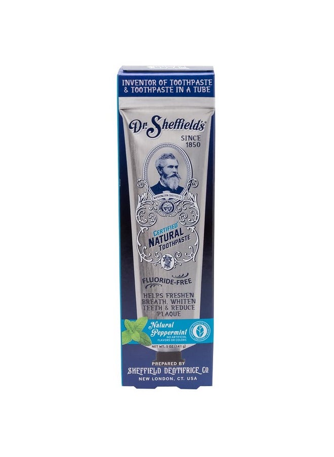Dr Sheffield's, Toothpaste Natural Peppermint, 5 Ounce