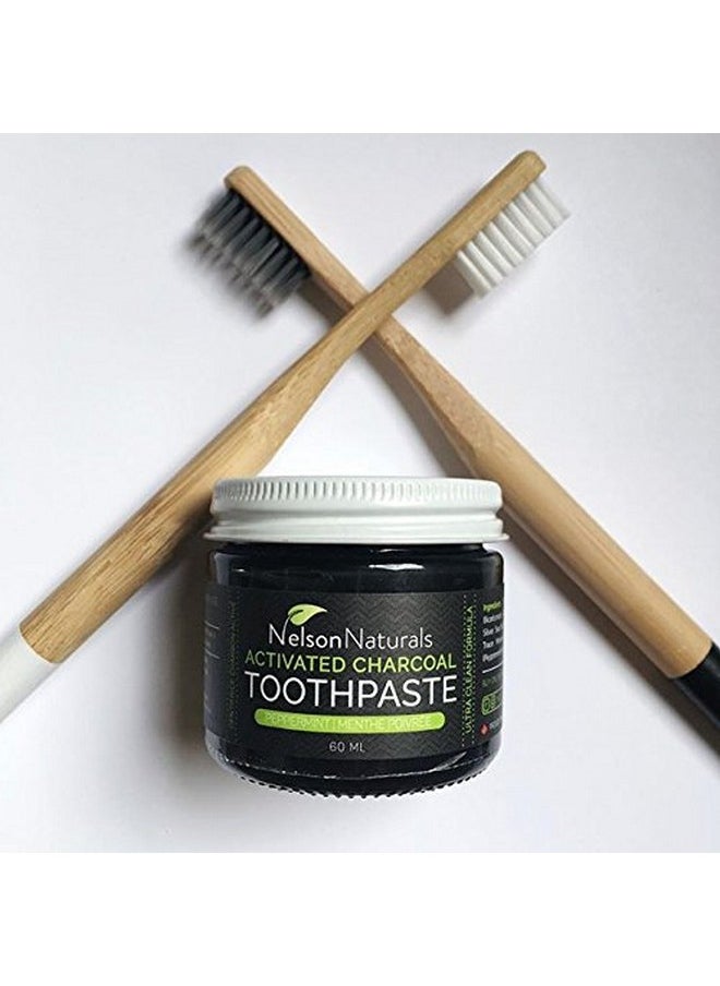 Nelson Naturals Activated Charcoal Toothpaste 3.3 oz- Peppermint