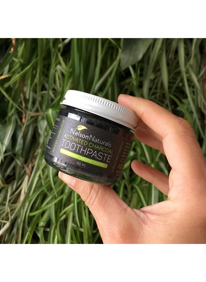 Nelson Naturals Activated Charcoal Toothpaste 3.3 oz- Peppermint