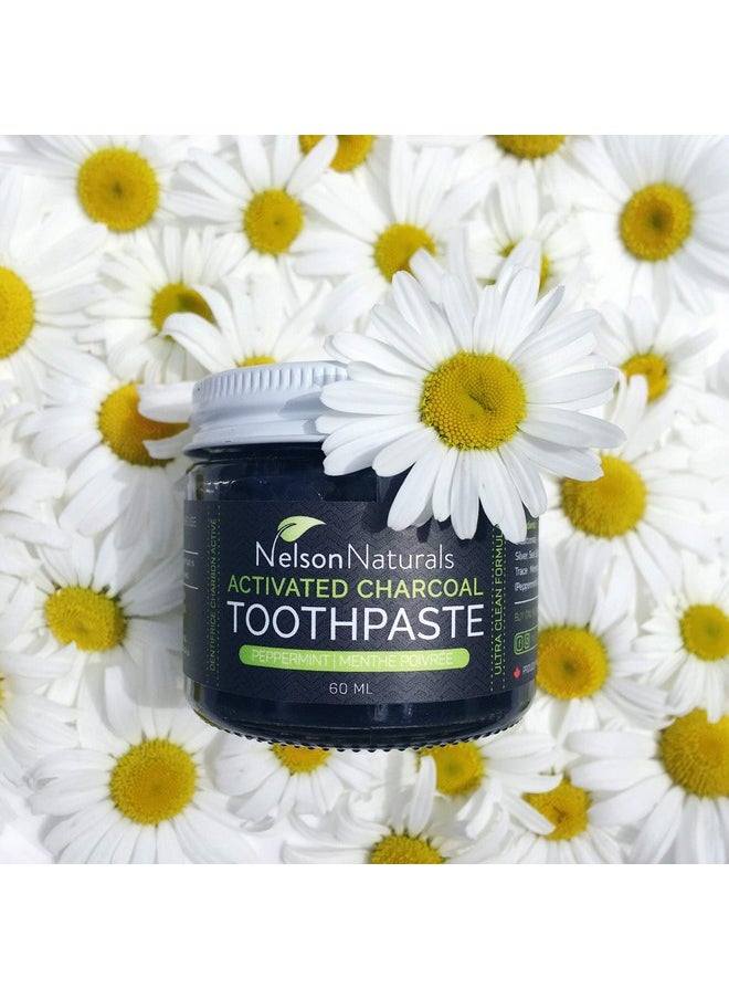 Nelson Naturals Activated Charcoal Toothpaste 3.3 oz- Peppermint