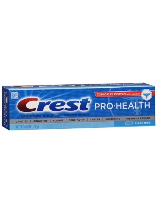 Crest Pro-Health Toothpaste Clean Mint 6 oz (Pack of 6)