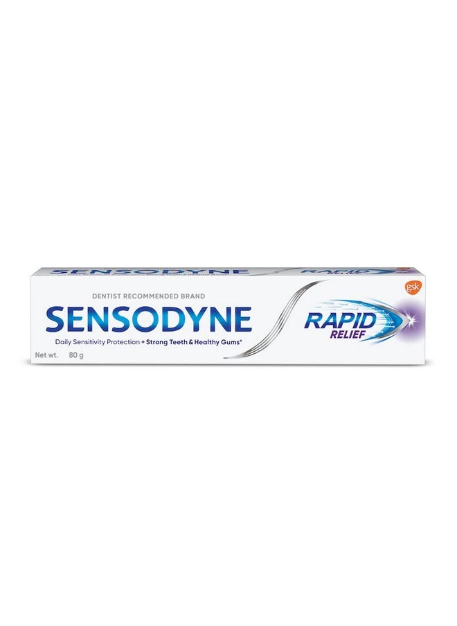 Sensodyne Sensitive Toothpaste Rapid Relief - 80 gm Pack of 2