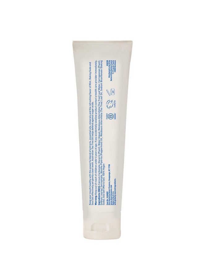 Desert Essence Tea Tree Oil Toothpaste - Mint - 18.75 Oz (6.25 Oz * Pack of 3) - Refreshing Taste - Deep Cleans Teeth & Gums - Helps Fight Plaque - Sea Salt - Pure Essential Oil - Baking Soda