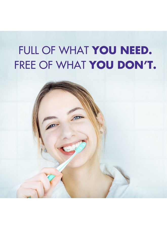 ARM & HAMMER Essentials Fluoride-Free Toothpaste Whiten + Activated Charcoal-4 Pack of 4.3oz Tubes, Clean Mint- 100% Natural Baking Soda