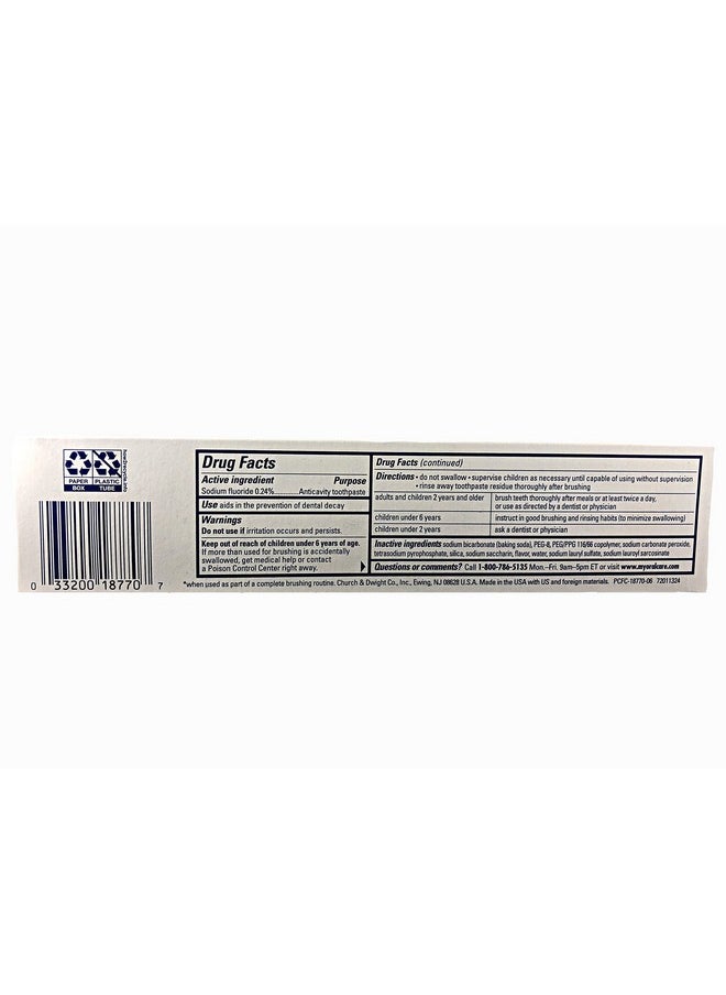 A&H Peroxicare Tart Size 6z Arm & Hammer Peroxicare Baking Soda Toothpaste & Tartar Control Fresh Mint (Pack of 5)