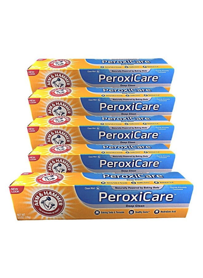 A&H Peroxicare Tart Size 6z Arm & Hammer Peroxicare Baking Soda Toothpaste & Tartar Control Fresh Mint (Pack of 5)