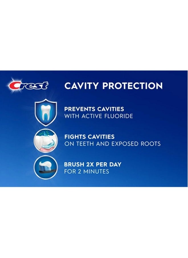 Crest Tartar Protection & Anticavity Toothpaste with Fluoride, Regular Paste, 2.4oz (Pack of 3)