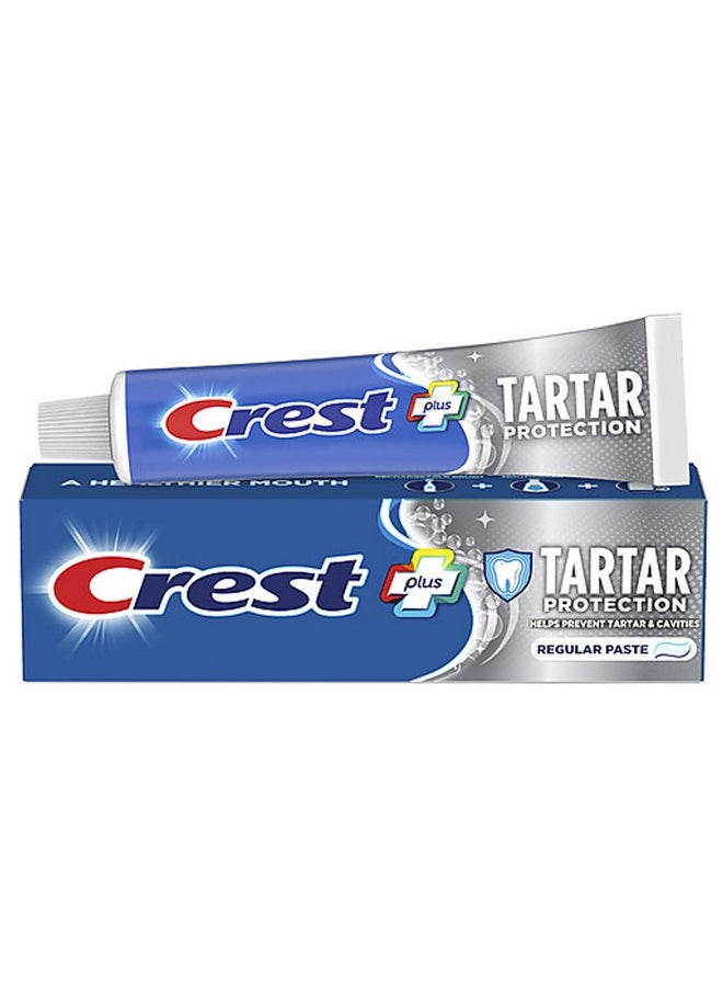 Crest Tartar Protection & Anticavity Toothpaste with Fluoride, Regular Paste, 2.4oz (Pack of 3)