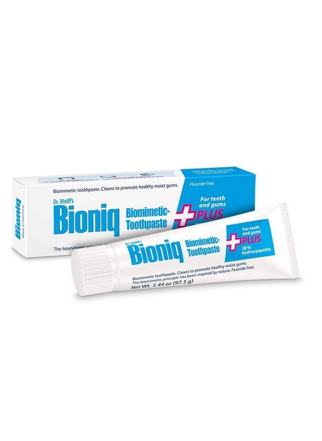 Bioniq Plus Biomimetic Toothpaste with 20 Percent Hydroxyapatite for Teeth and Gums, 3.44 Ounce