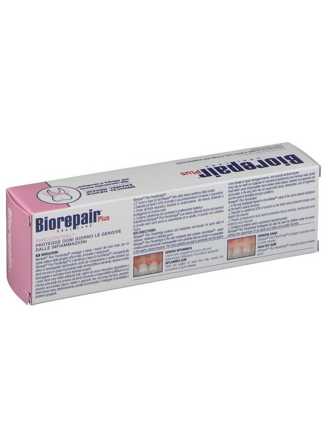 Biorepair Parodontgel® Daily Toothpaste - 2.54 Fluid Ounces (75ml) Tubes (Pack of 2) [ Italian Import ]