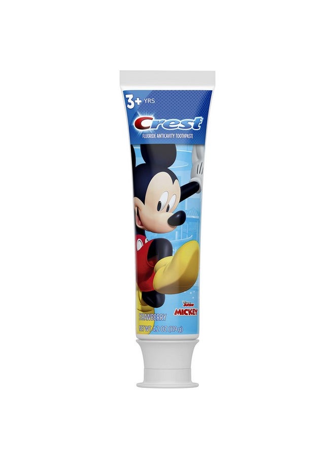 Crest Kid's Cavity Protection Toothpaste Featuring Disney Junior Mickey Mouse, Strawberry, Ages 3 plus, 4.2 Ounce (Pack of 6)