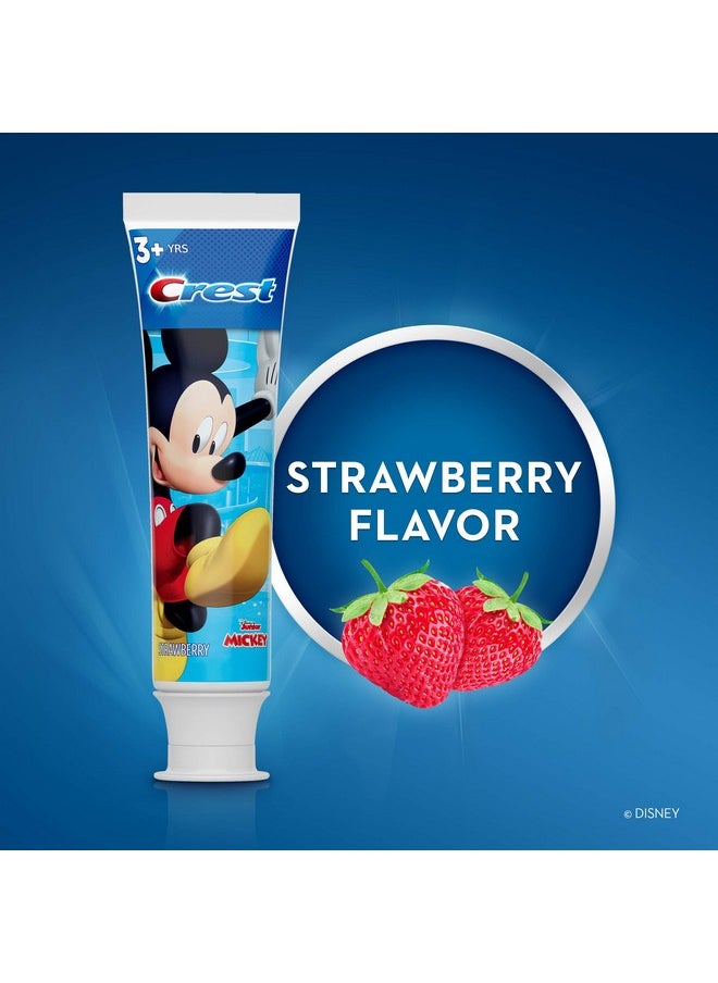 Crest Kid's Cavity Protection Toothpaste Featuring Disney Junior Mickey Mouse, Strawberry, Ages 3 plus, 4.2 Ounce (Pack of 6)
