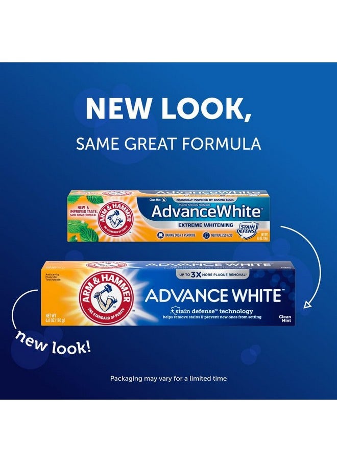 ARM & HAMMER Advance White Baking Soda & Peroxide Toothpaste, Extreme Whitening 4.3 oz ( Pack of 6)