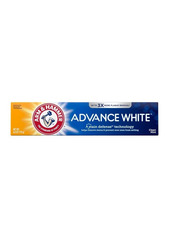 ARM & HAMMER Advance White Baking Soda & Peroxide Toothpaste, Extreme Whitening 4.3 oz ( Pack of 6)
