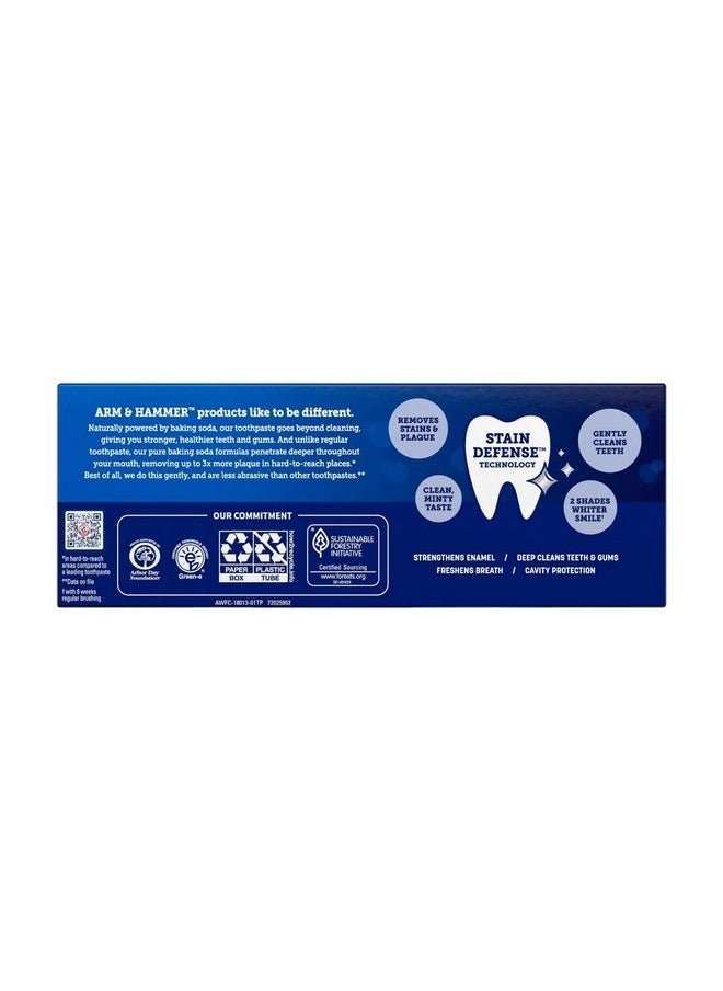ARM & HAMMER Advance White Baking Soda & Peroxide Toothpaste, Extreme Whitening 4.3 oz ( Pack of 6)