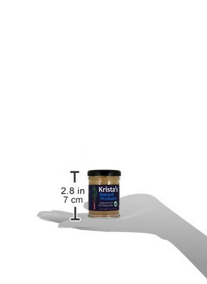 Organic Spearmint Toothpaste made by Krista's Natural Products - 75 g (2.6 oz)