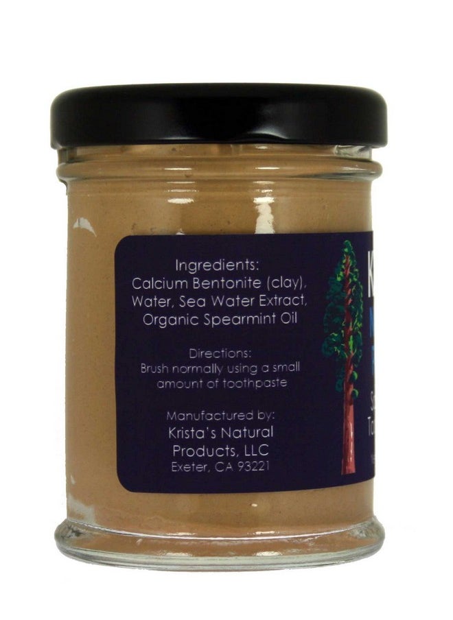 Organic Spearmint Toothpaste made by Krista's Natural Products - 75 g (2.6 oz)