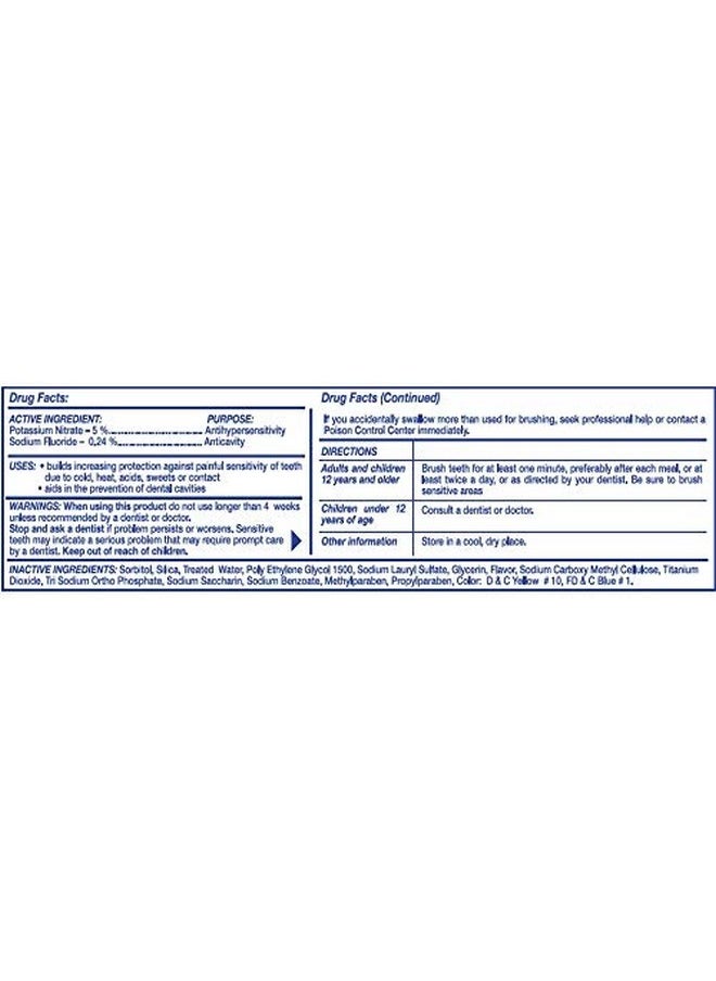 Freshmint 4.3 oz. Sensitive Anticavity Fluoride Toothpaste Individually Boxed