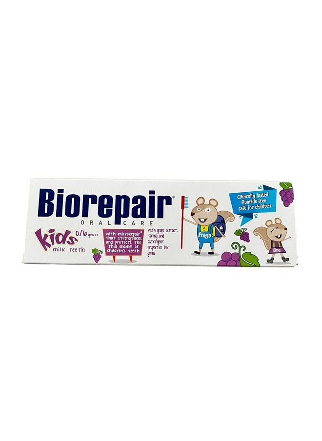 Biorepair Kids 0-6 Oral Care Toothpaste Grape 1.7fl.oz 50ml, Pack of 3