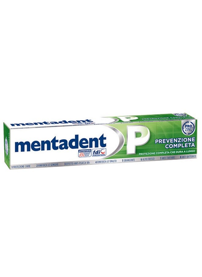 Mentadent P Toothpaste Prevention Complete 3.38 Fluid Ounce (100ml), Pack of 2