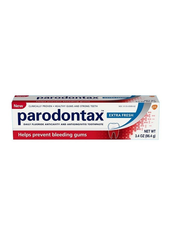 Parodontax Extra Fresh Toothpaste for Bleeding Gums, 3.4 Oz (Pack of3)