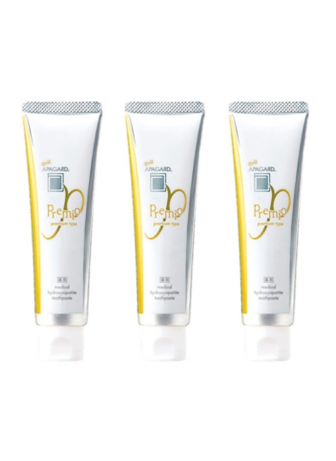 Apagard Premio Toothpaste 105g / 3.7 oz | Nano Hydroxyapatite High Blending, Brightening Toothpaste (Set of 3) 3-Pack 2023 Version