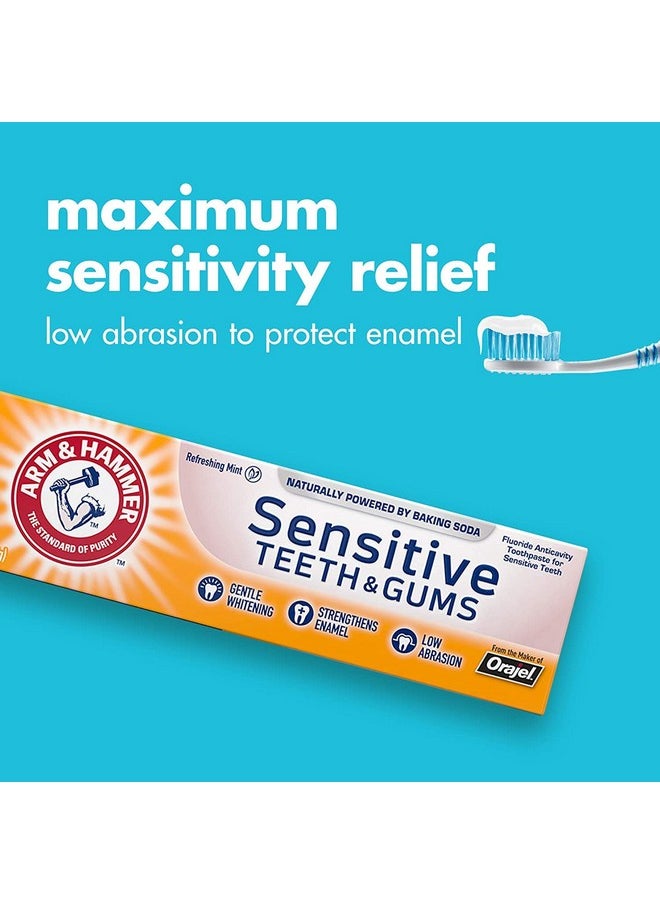 ARM & HAMMER Sensitive Teeth & Gums Toothpaste 4.5 oz (Pack of 6)