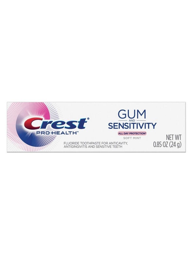 Crest Pro Health Gum and Sensitivity Toothpaste for Sensitive Teeth, Soft Mint, Travel Size 0.85 oz (24g) - Pack of 36