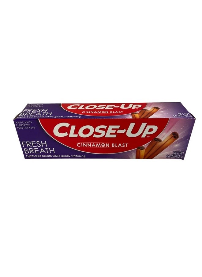 Close-Up Fluoride Toothpaste, Freshening Red Gel 4 oz (Pack of 3)