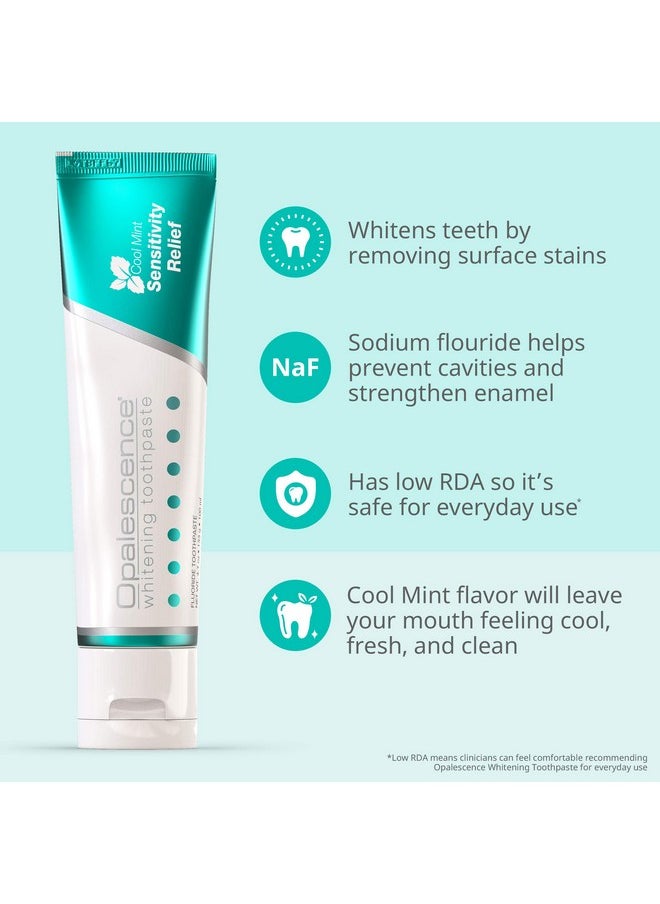 Opalescence Whitening Toothpaste for Sensitive Teeth (2 Pack) - Oral Care, Mint Flavor, Gluten Free - TP-5167-2