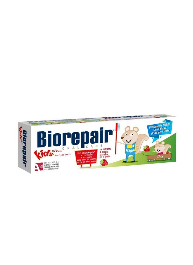 BIOREPAIR Oral Care Kids 0-6 (2 x 50ml) Wild Strawberry.