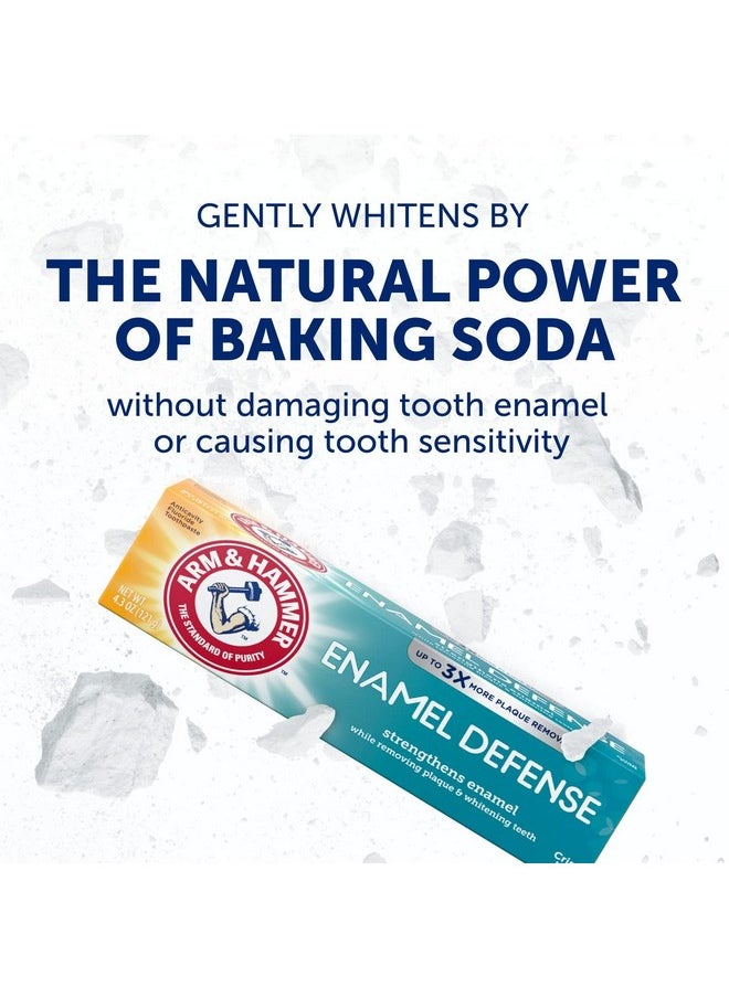 ARM & HAMMER Truly Radiant Whitening & Enamel Strengthening Fluoride Toothpaste, Fresh Mint, 4.3 oz (Pack of 5)
